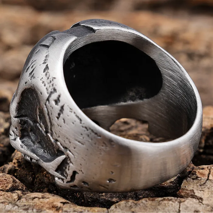 Wholesale Vintage Skull Ring – Stainless Steel Gothic Men’s Band Factory Price
