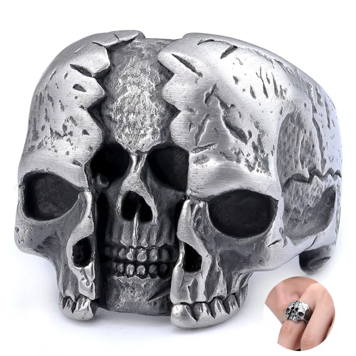 Wholesale Vintage Skull Ring – Stainless Steel Gothic Men’s Band Factory Price