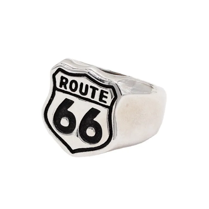 Wholesale Vintage Route 66 Ring – Stainless Steel Biker Men’s Band Factory Price