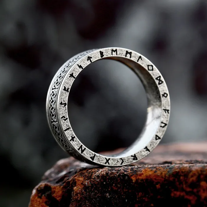 Wholesale Vintage Viking Celtic Knot Rune Ring – Stainless Steel Nordic Men’s Band Factory Price