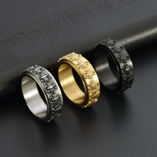 Wholesale Vintage Scorpion Spinner Ring – Stainless Steel Rotating Band Factory Price - Ulikings