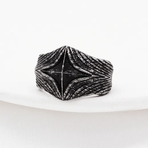 Wholesale Vintage Gothic Cross Ring – Stainless Steel Men’s Band Factory Price - Ulikings